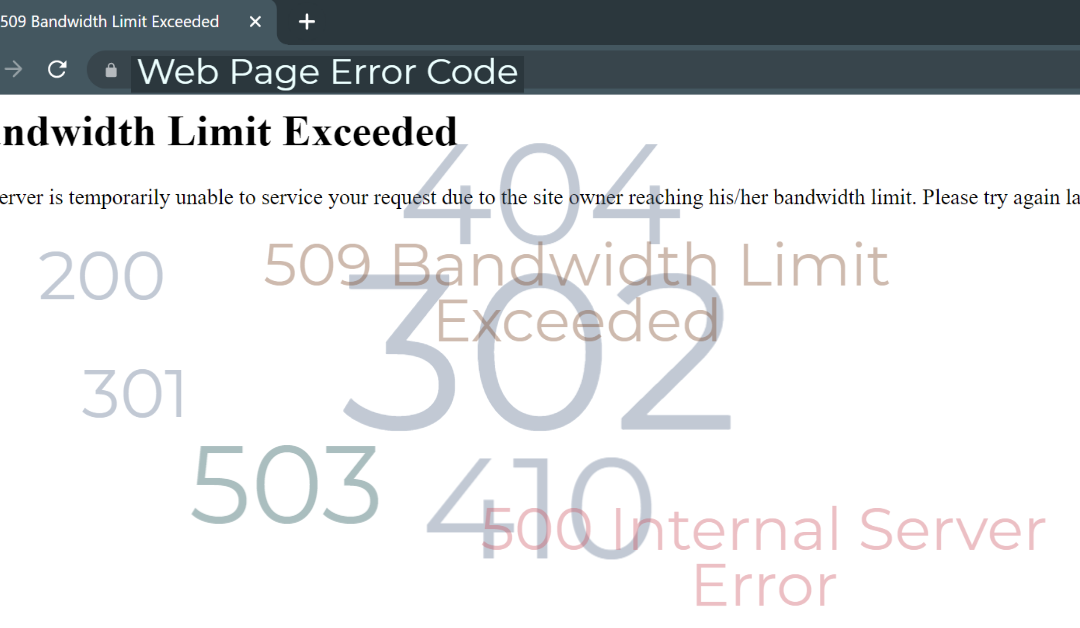 Common web page error you need to know when surfing the internet